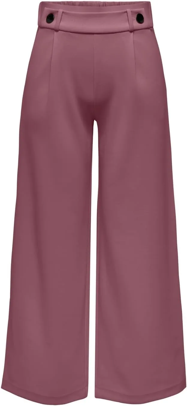 JdY Damen Marlene Hose Weit Geschnitten Schlupf Stoffhose GEGGO New Long Culotte Flare Pants