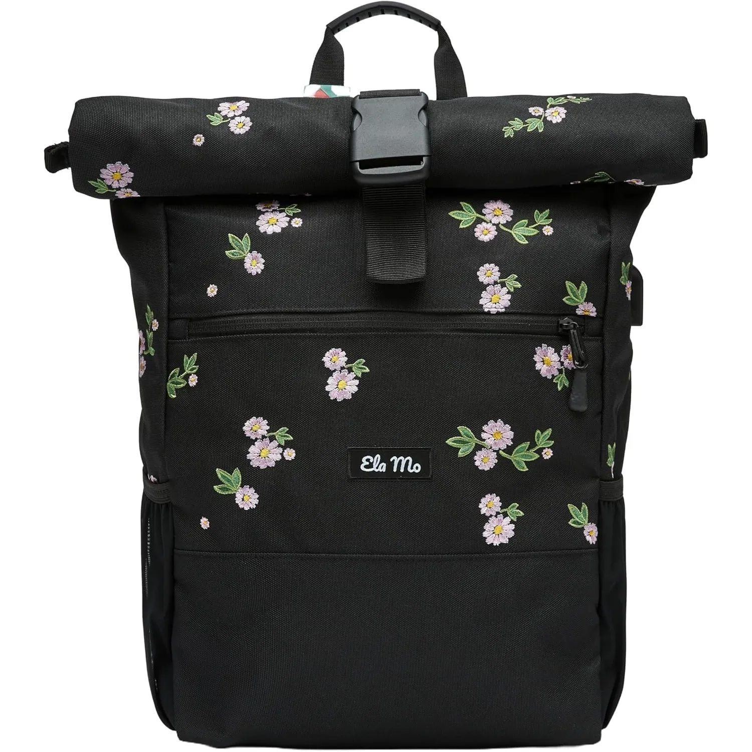 Ela Mo® Rolltop Rucksack Damen - Rollrucksack Anti Diebstahl für Sport & Reisen - Laptoprucksack für Schule, Uni, Busin…