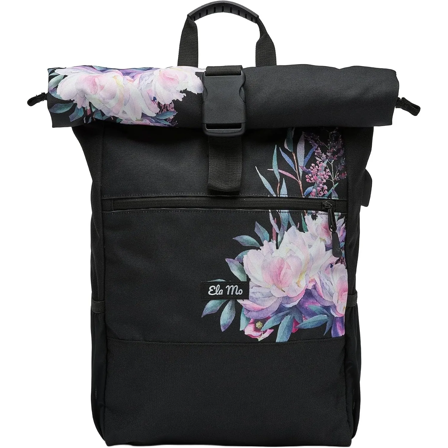 Ela Mo® Rolltop Rucksack Damen - Rollrucksack Anti Diebstahl für Sport & Reisen - Laptoprucksack für Schule, Uni, Busin…