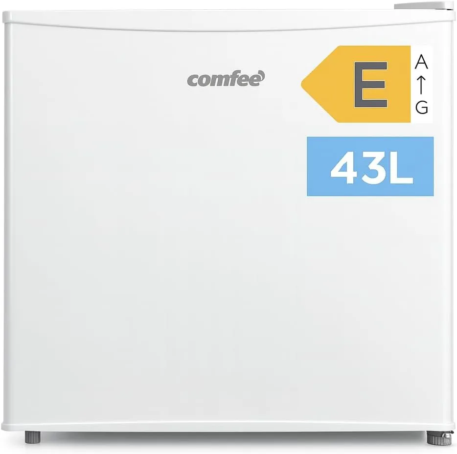 Comfee RCD50WH2(E) Mini Kühlschrank / 43L Kühlbox mit Eisfach/Kühlschrank Klein für Zimmer & Büro/Schnelle Kühlung in d…
