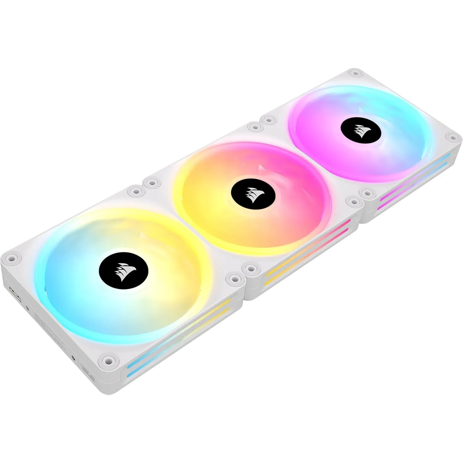 CORSAIR iCUE LINK QX120 RGB 120mm RGB Lüfter - Dreierpack - Weiß