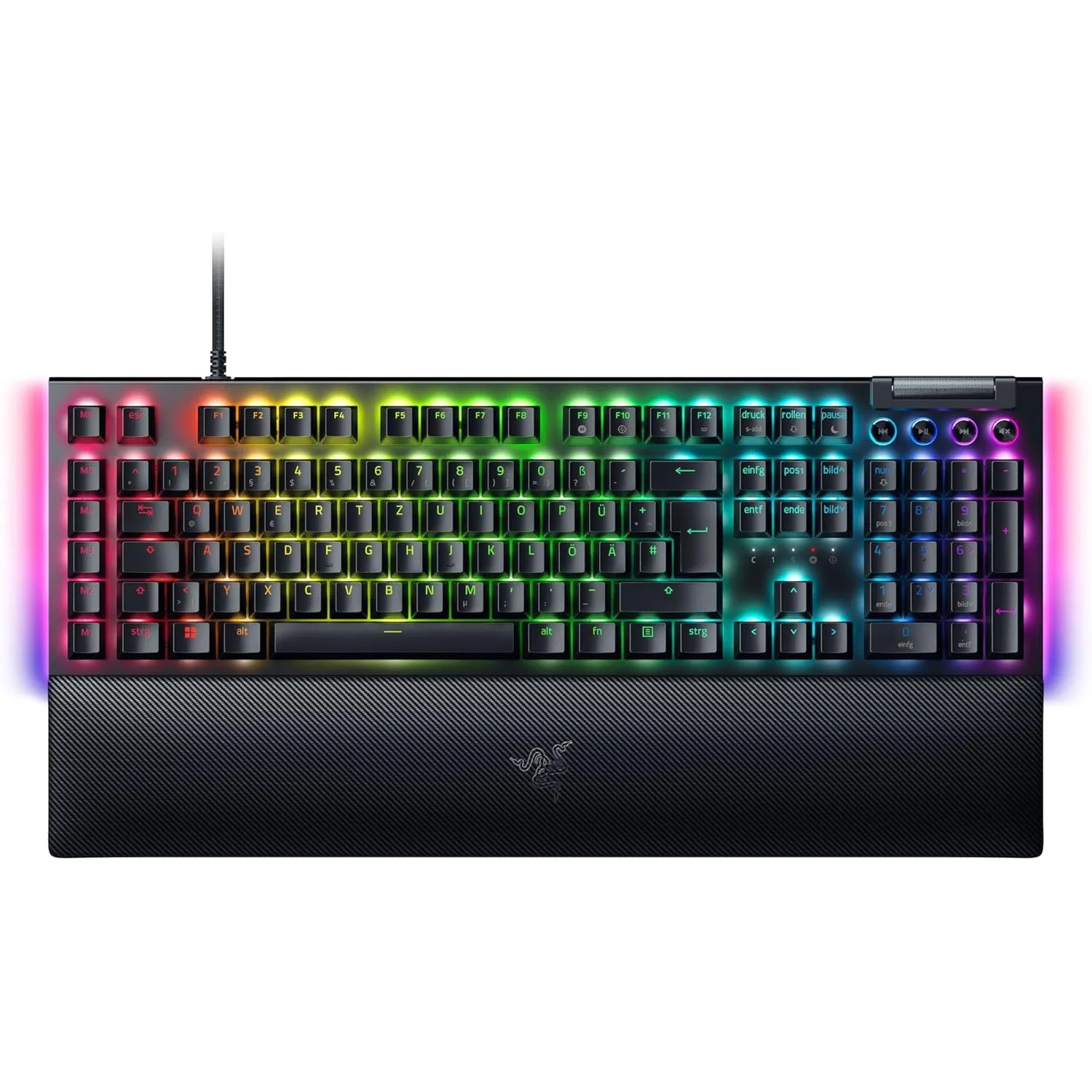 Razer BlackWidow V4 - Mechanische Gaming-Tastatur Chroma RGB (Mechanische Green Switches, 6 eigene Makro-Tasten, Double…