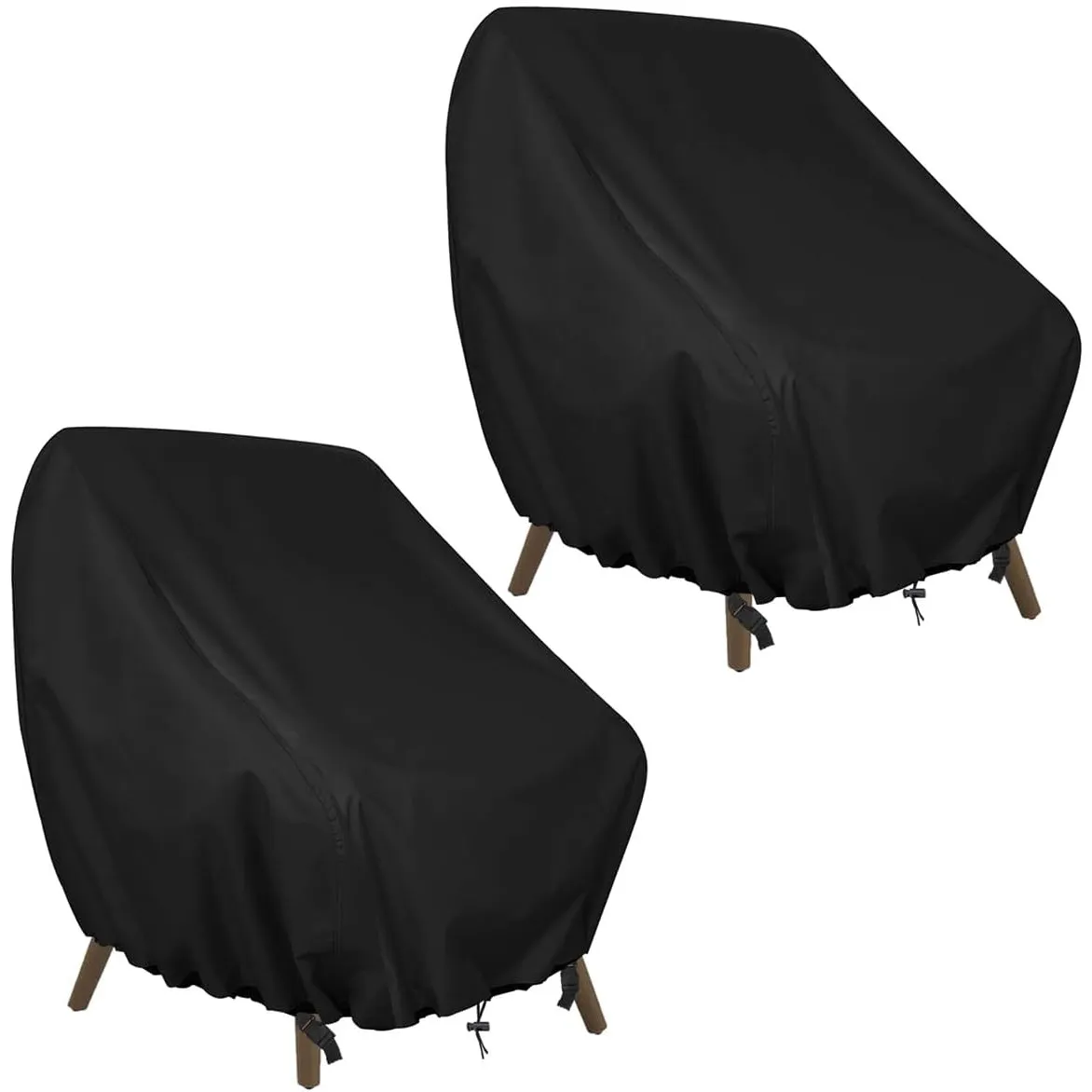 GARPROVM Schutzhülle für Gartenstühle 2 teilig, Gartensessel Abdeckung 89x97x74cm, Abdeckung für Sessel Stuhlabdeckung …