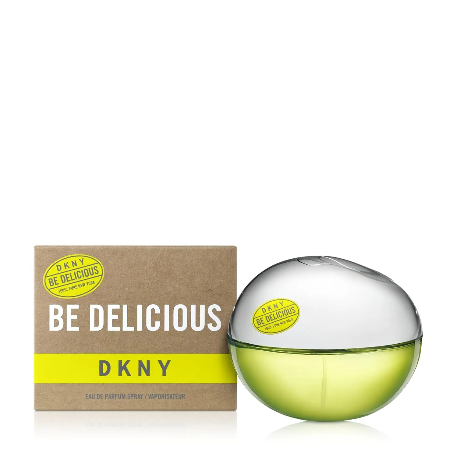 DKNY Be Delicious 100% Pure New York, Eau de Parfum für Damen, Grün-Fruchtiger Duft mit Apfel, Lang Anhaltend, Donna Ka…