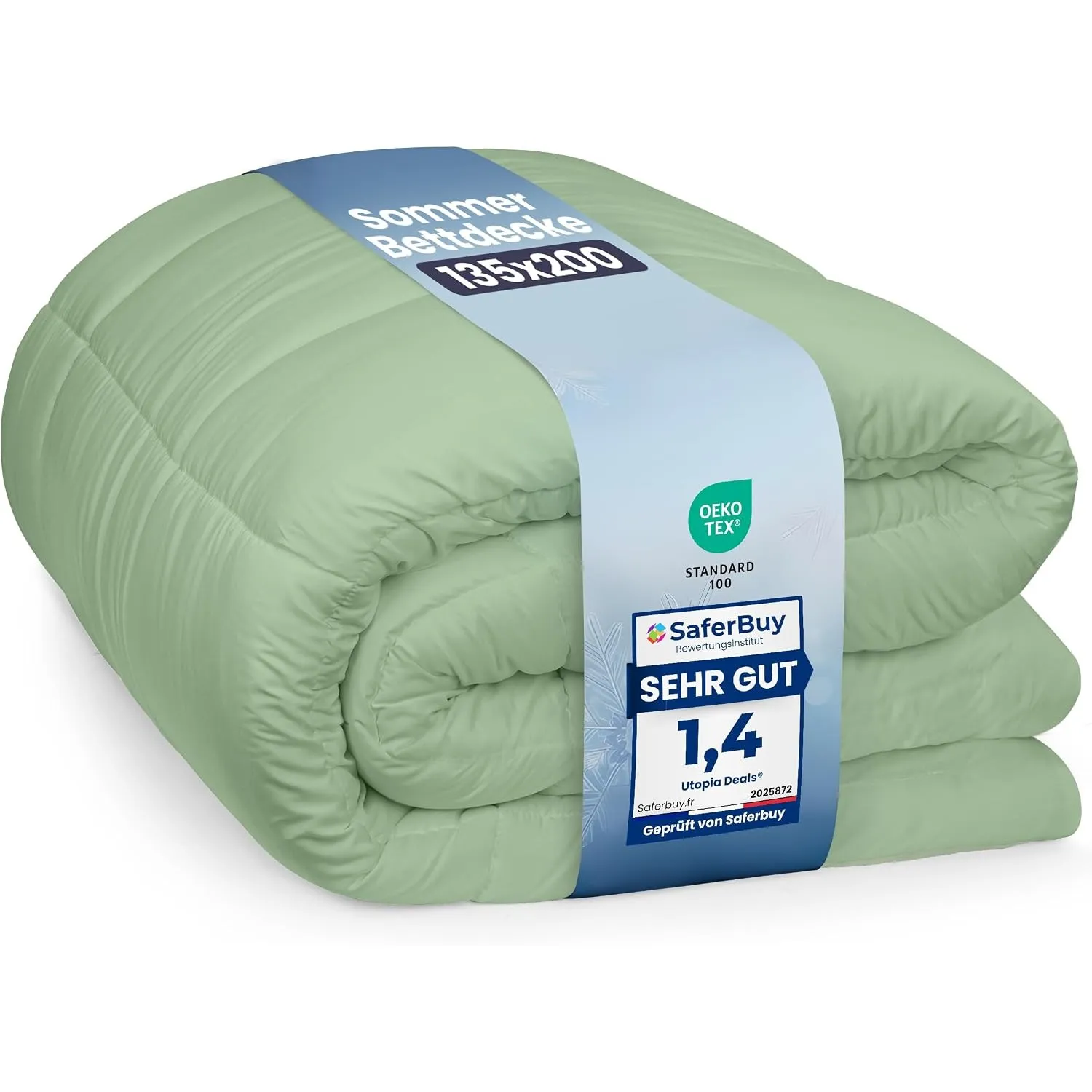 Utopia Bedding Bettdecke 135 x 200 cm, leichte Bettdecke mit Polyesterfüllung für 4 Jahreszeiten, Mikrofaser, für 1 Per…