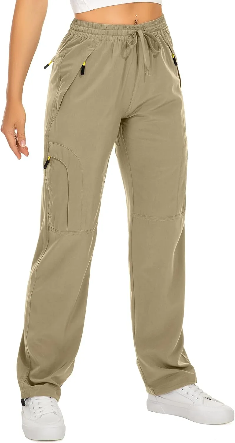 yeyity Wanderhose Damen Leichter Quick Dry Outdoorhose Atmungsaktiv Cargohose UV-Schutz Trekkinghose Funktionshose Jogg…