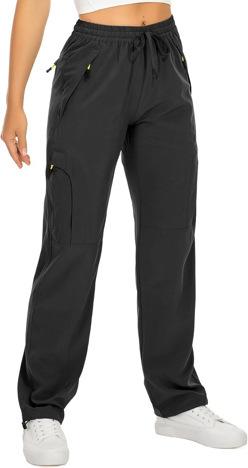 yeyity Wanderhose Damen Leichter Quick Dry Outdoorhose Atmungsaktiv Cargohose UV-Schutz Trekkinghose Funktionshose Jogg…
