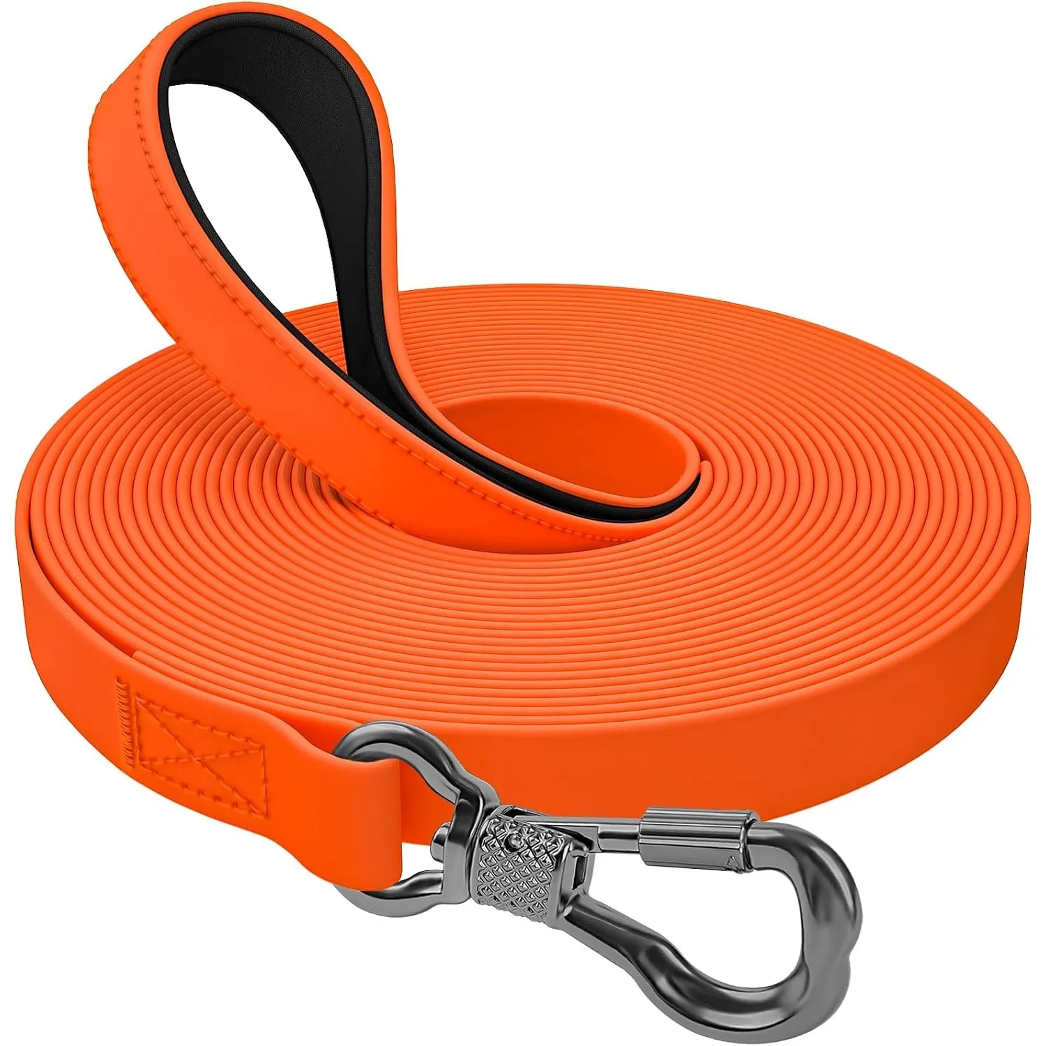 X XBEN Wasserdicht Schleppleine für Hunde,3M 5M 10M 15M 20M 30M Gummierte Schleppleine mit Abschließbarer Karabine,Wass…