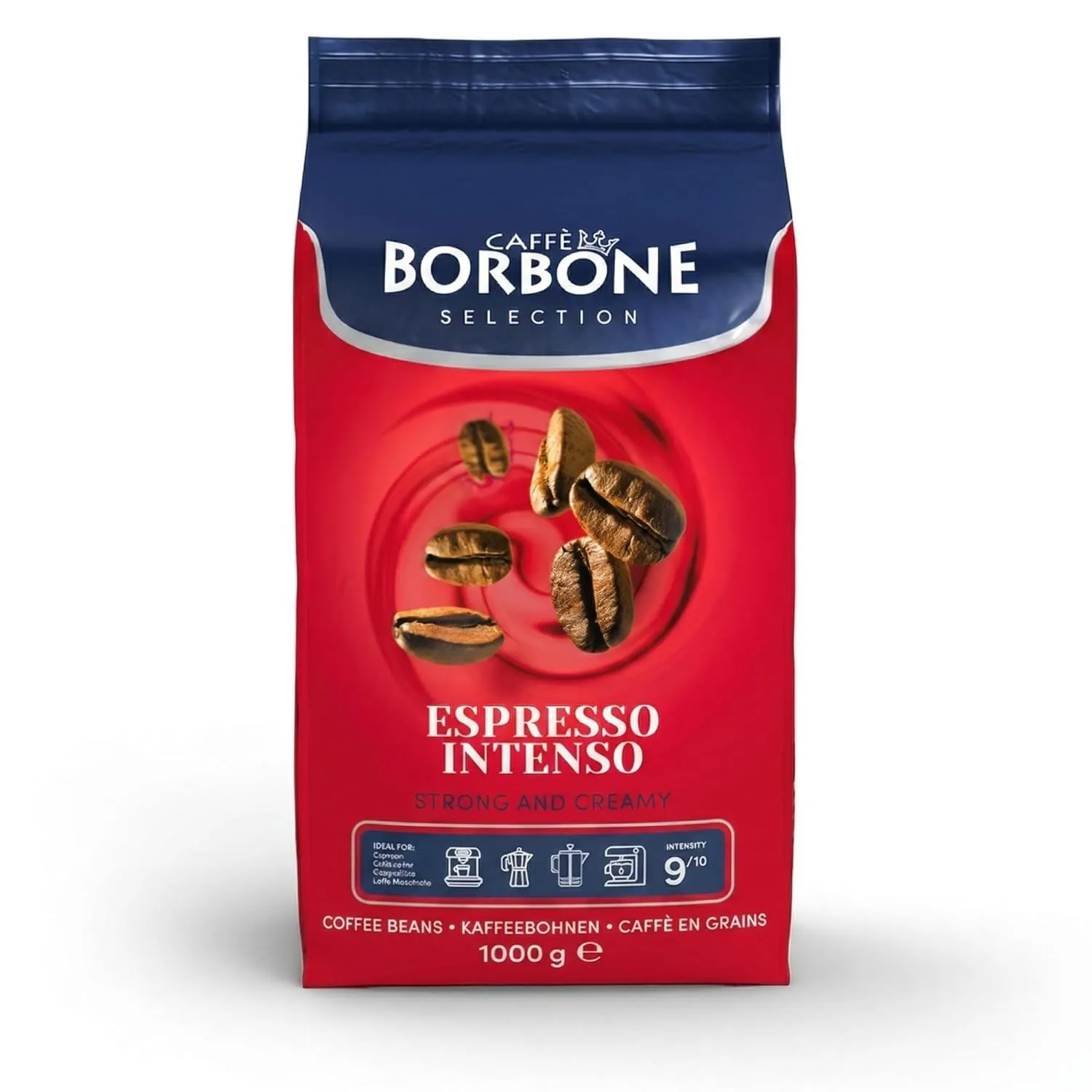 Caffè Borbone Kaffeebohnen - Espresso Intenso - Authentischer neapolitanischer Espresso - Intensität 9/10 - Reiche und …