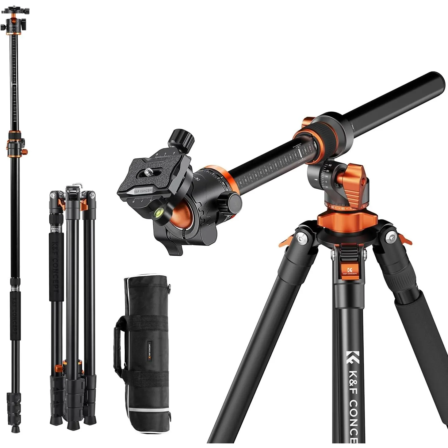 K&F CONCEPT 230cm Neues Dreibein Stativ für Kamera