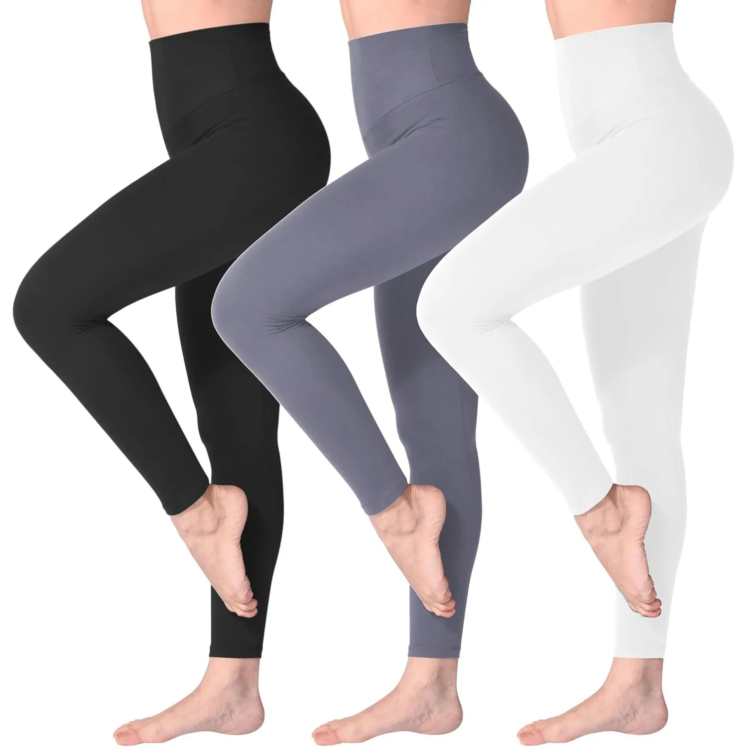 SINOPHANT Leggings Damen High Waist - Blickdicht Leggins mit Bauchkontrolle für Sport Yoga Gym