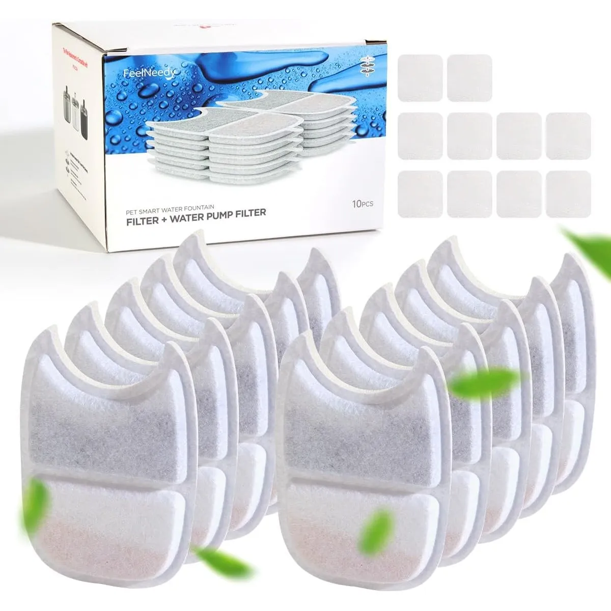 FEELNEEDY 10 Packung Ersatz Filter und Vorgefilterter Schwämme für YPD-C004
