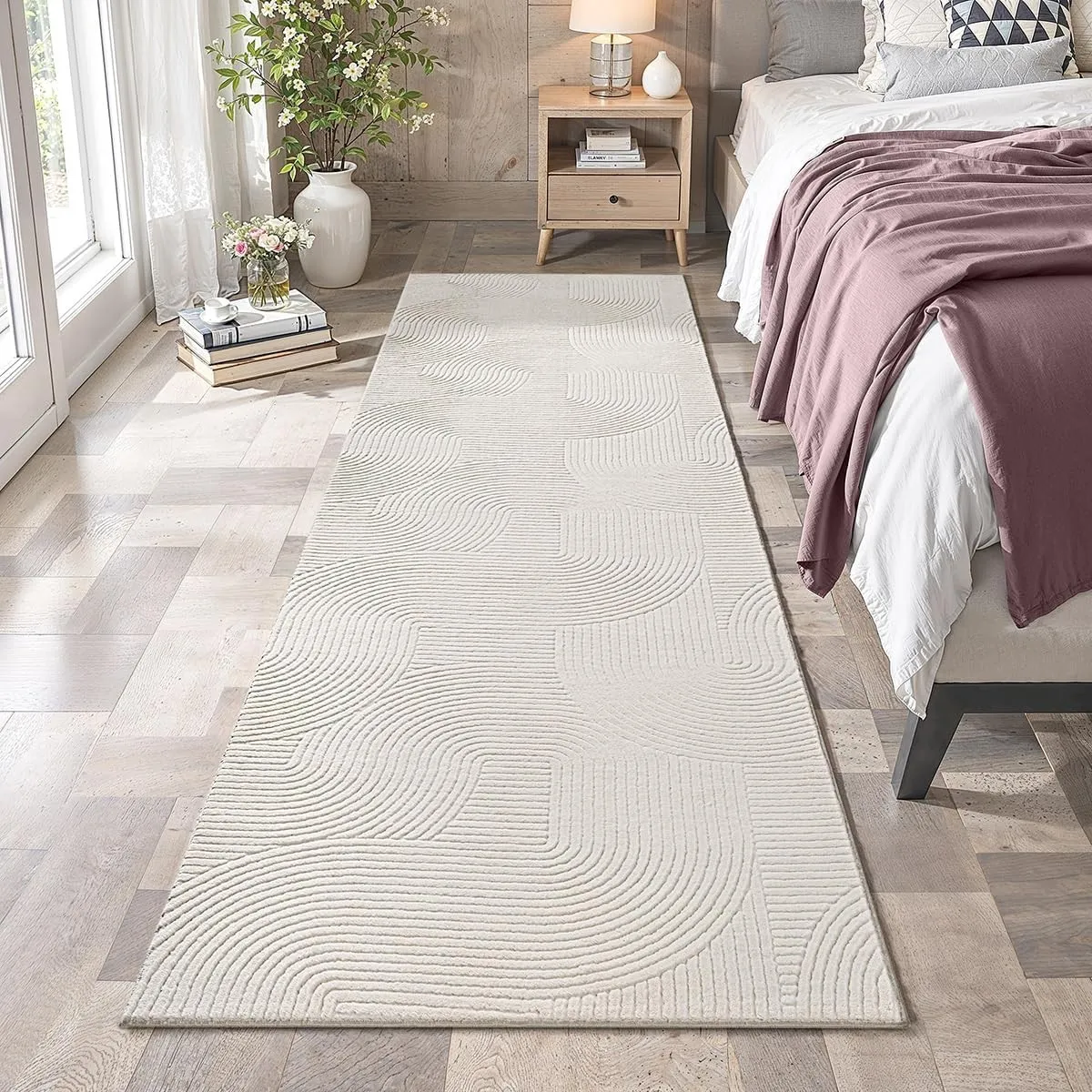 the carpet Rio - Moderner Kurzflor Teppich, weicher und pflegeleichter Anti-Rutsch-Teppich mit 3D-Optik, robust, für Wo…