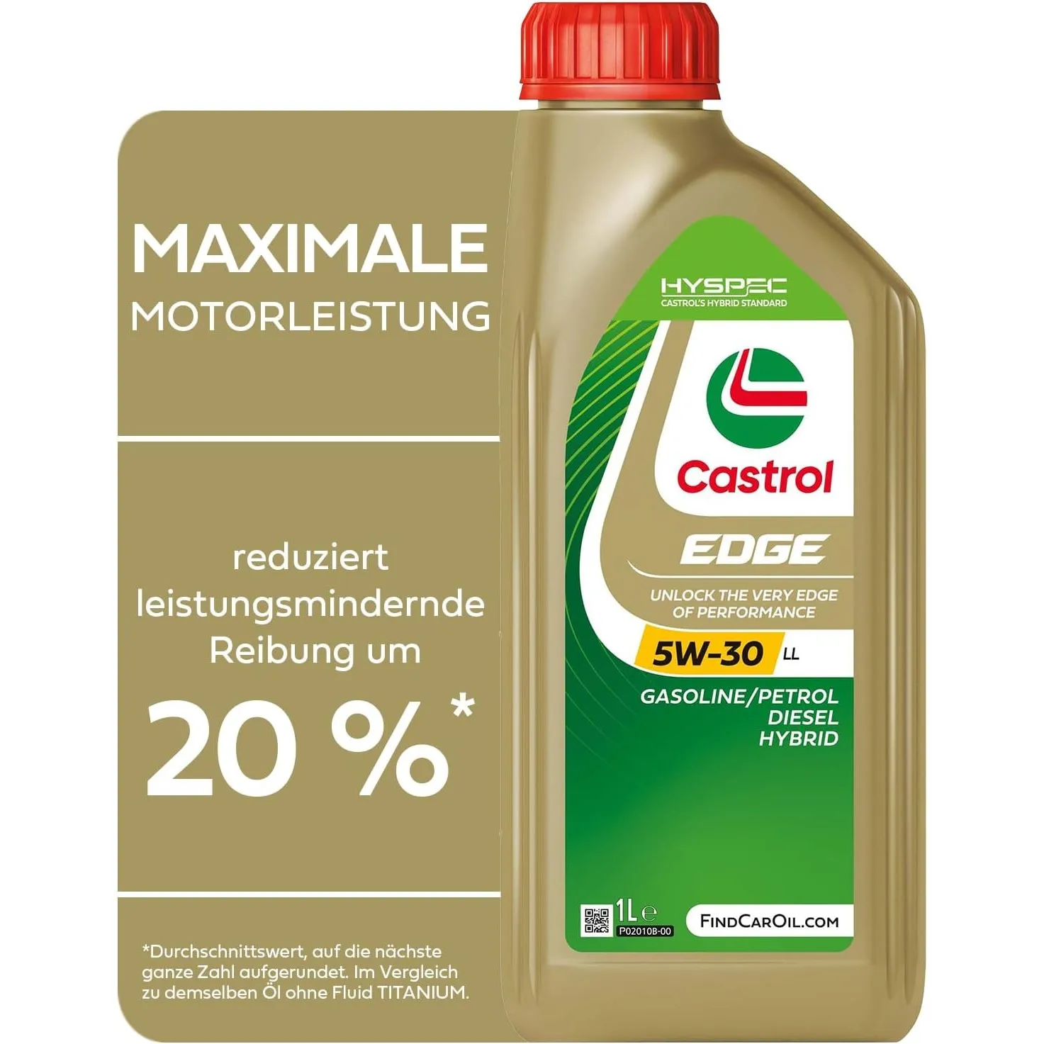 Castrol EDGE 5W-30 LL Motoröl, 1L
