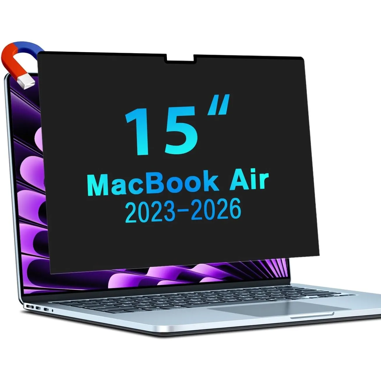 STARY Magnetischer blickschutzfolie für MacBook Air 15 Zoll 2023-2026