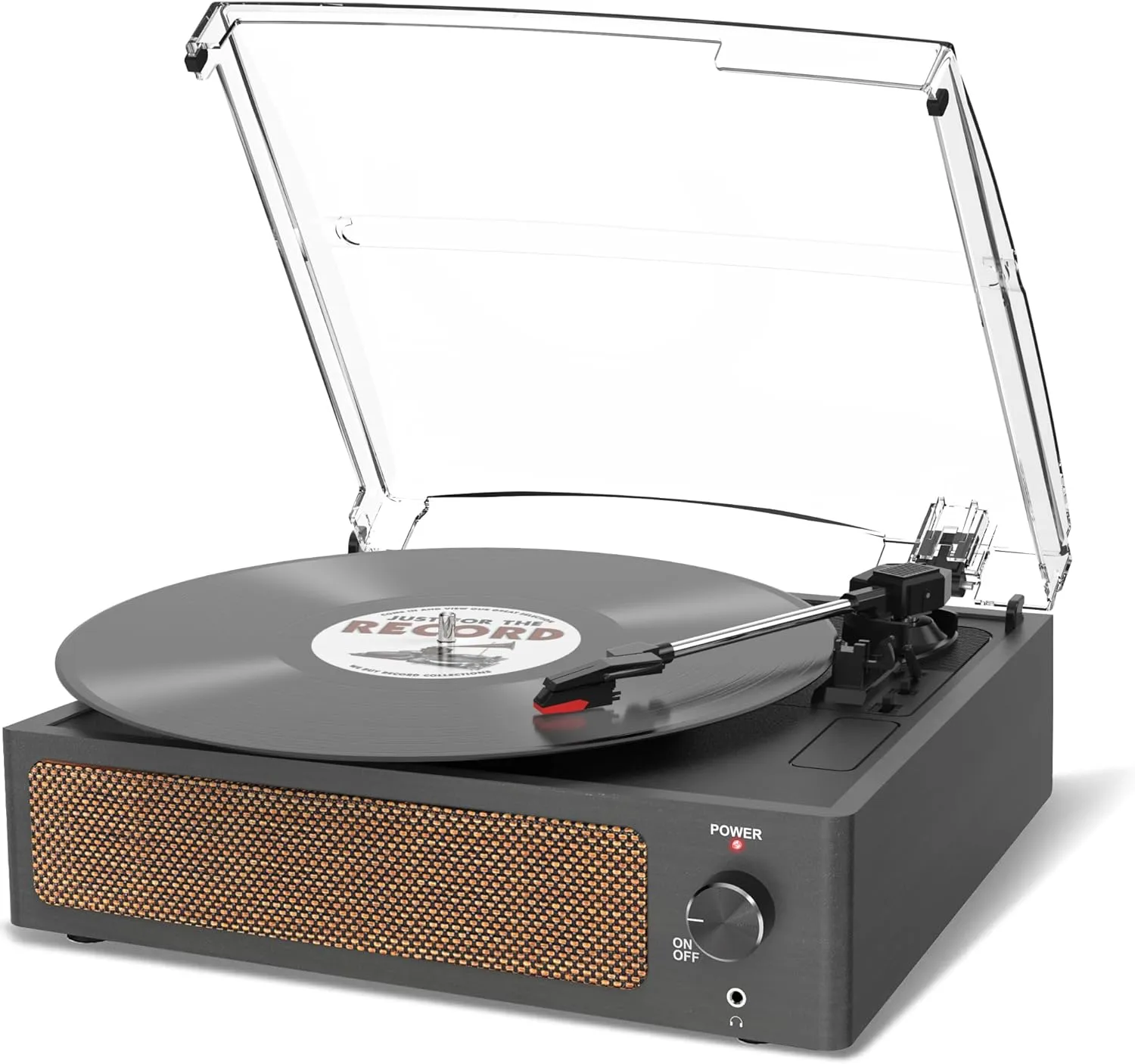 Trynnay Plattenspieler mit Lautsprecher Vinyl Schallplattenspieler Wireless LP Phonograph mit Eingebauten Stereo-Lautsp…