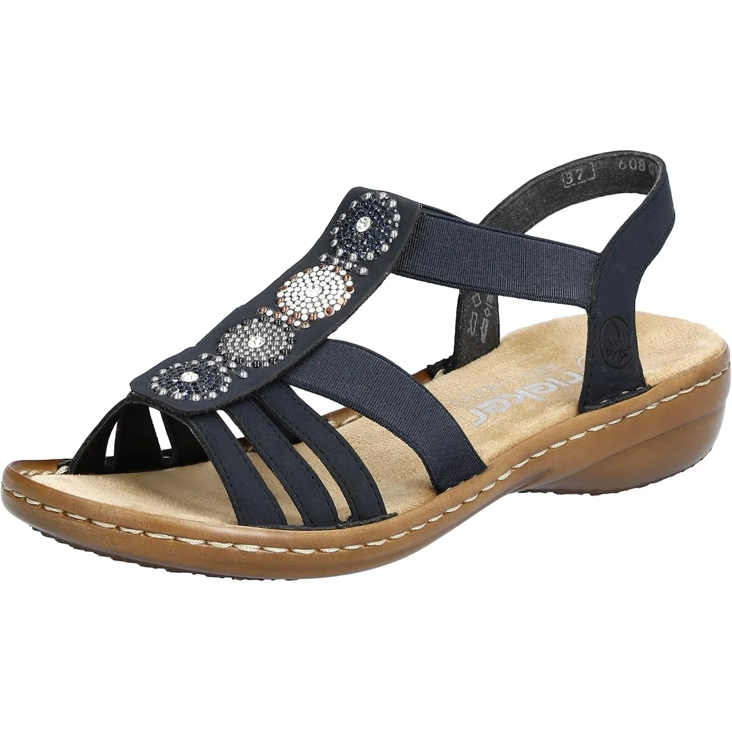 Rieker Damen 608g9-45 Sandalen