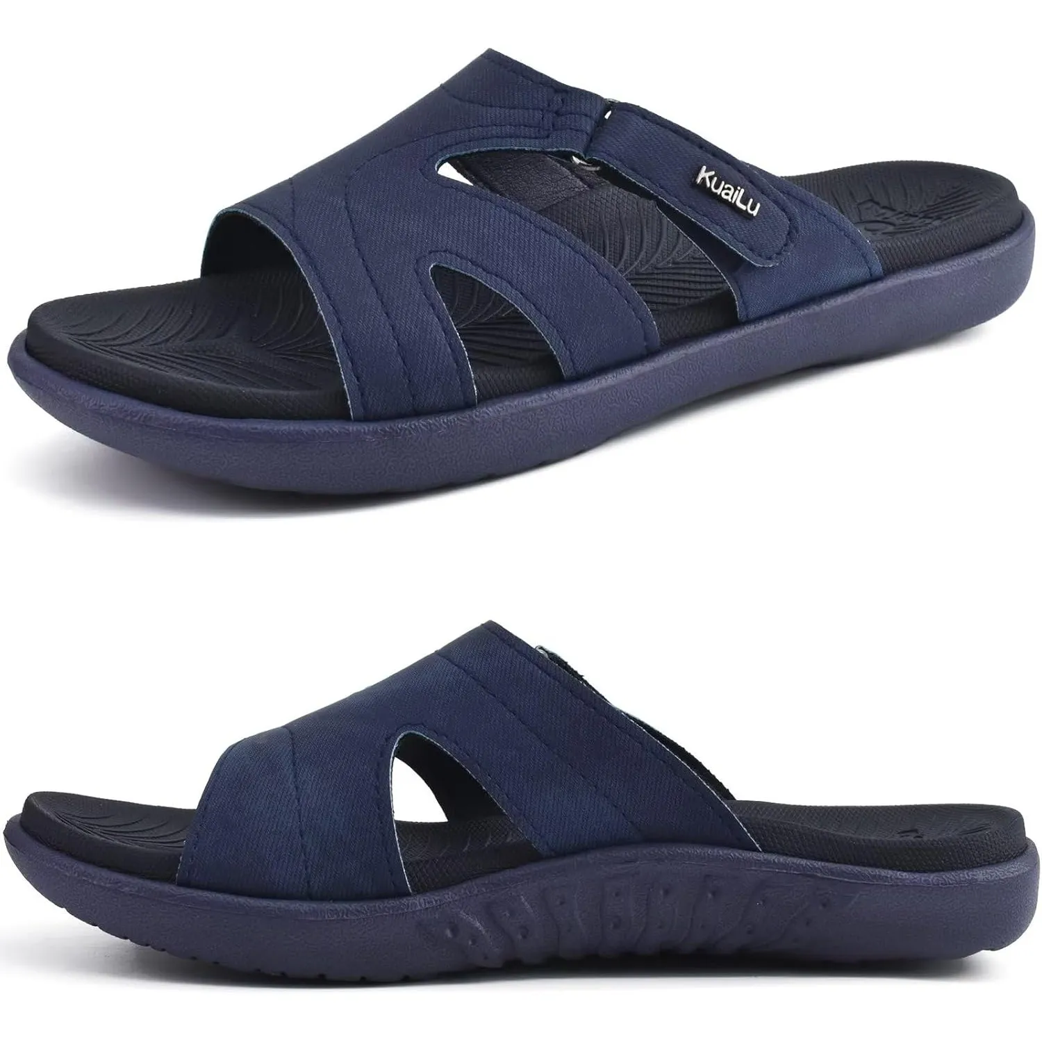 KuaiLu Damen Sandalen Orthopädische Mode Leichte Badeschlappen Sommer Verstellbare Offenen Zehen Bequeme Yoga Schuhe Fu…
