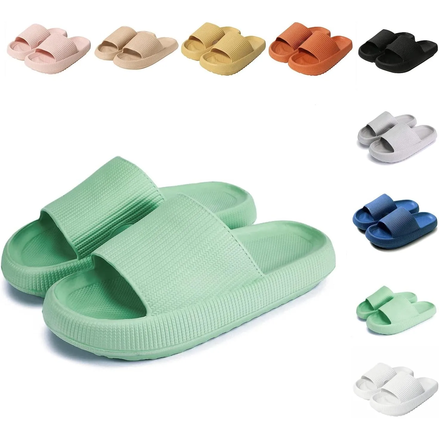 Sumvov Cozyslides Original Damen Schlappen 100% EVA Super Weich Rutschfest Badeschuhe Cozislides Original Hausschuhe Da…