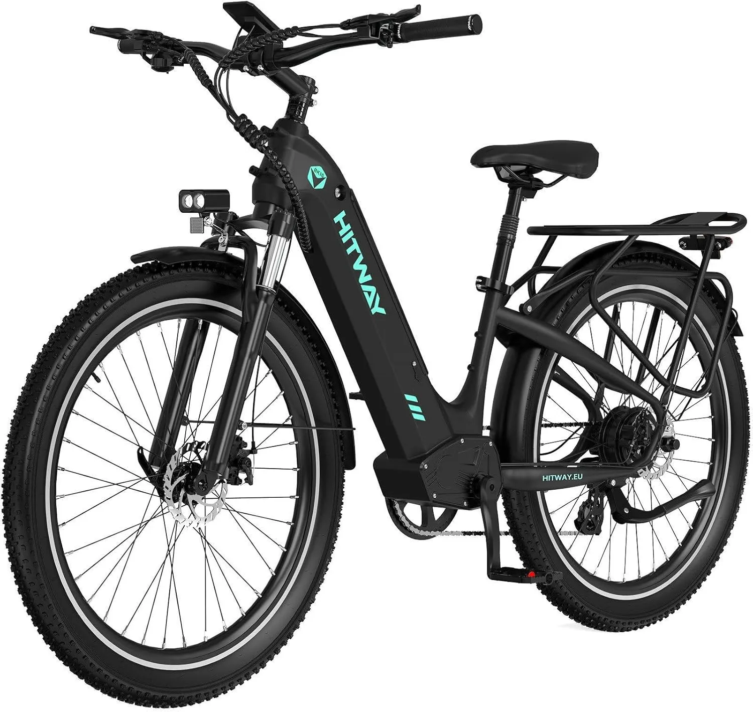 HITWAY E Bike 26X3.0 City Elektrofahrrad Pedelec, 250W City Cruiser E-Bike, 48V 18Ah austauschbarer Akku, max. Reichwei…