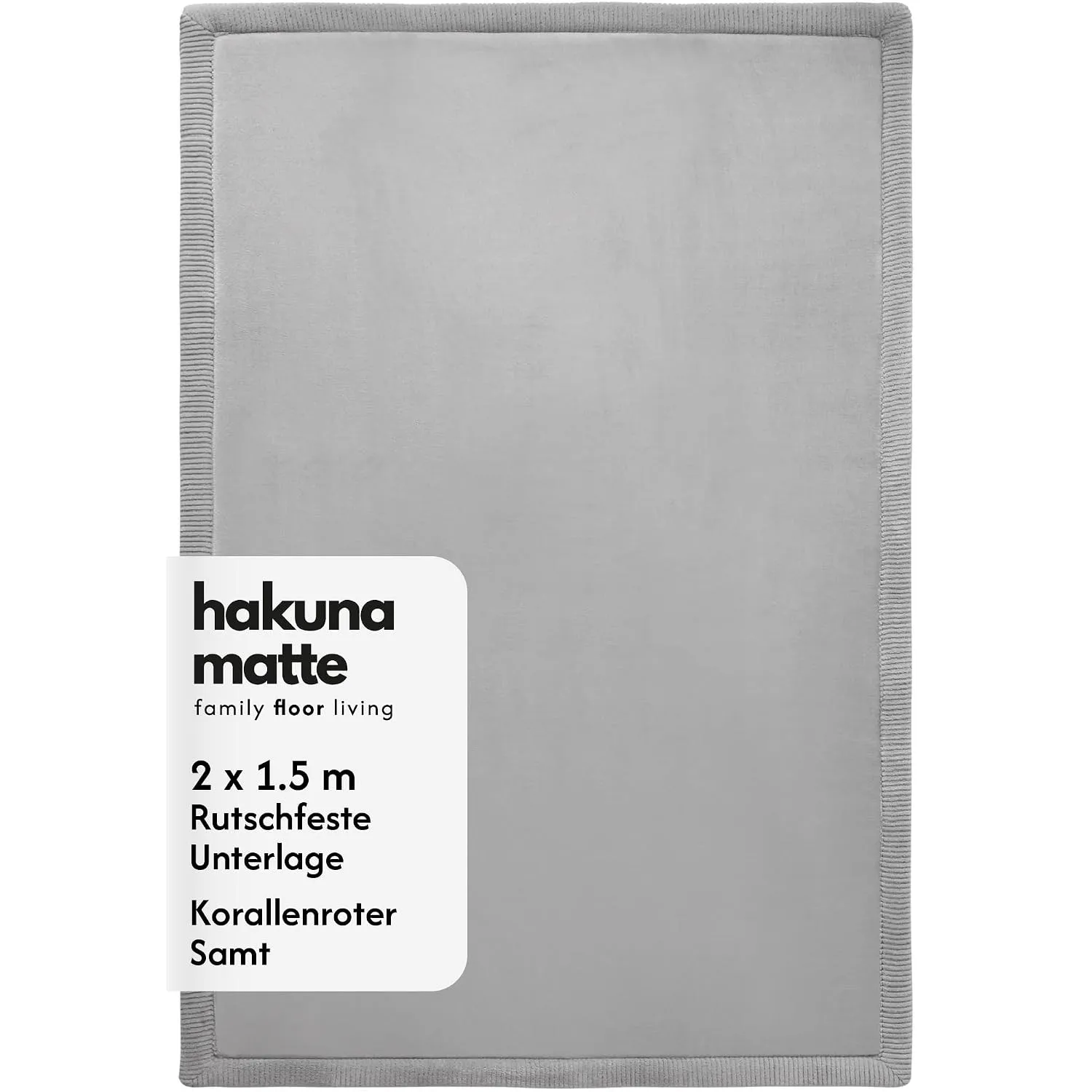 Hakuna Matte Wolkenweiche Spielmatte Baby 200x150x2,5cm, grau, Tatami Matte