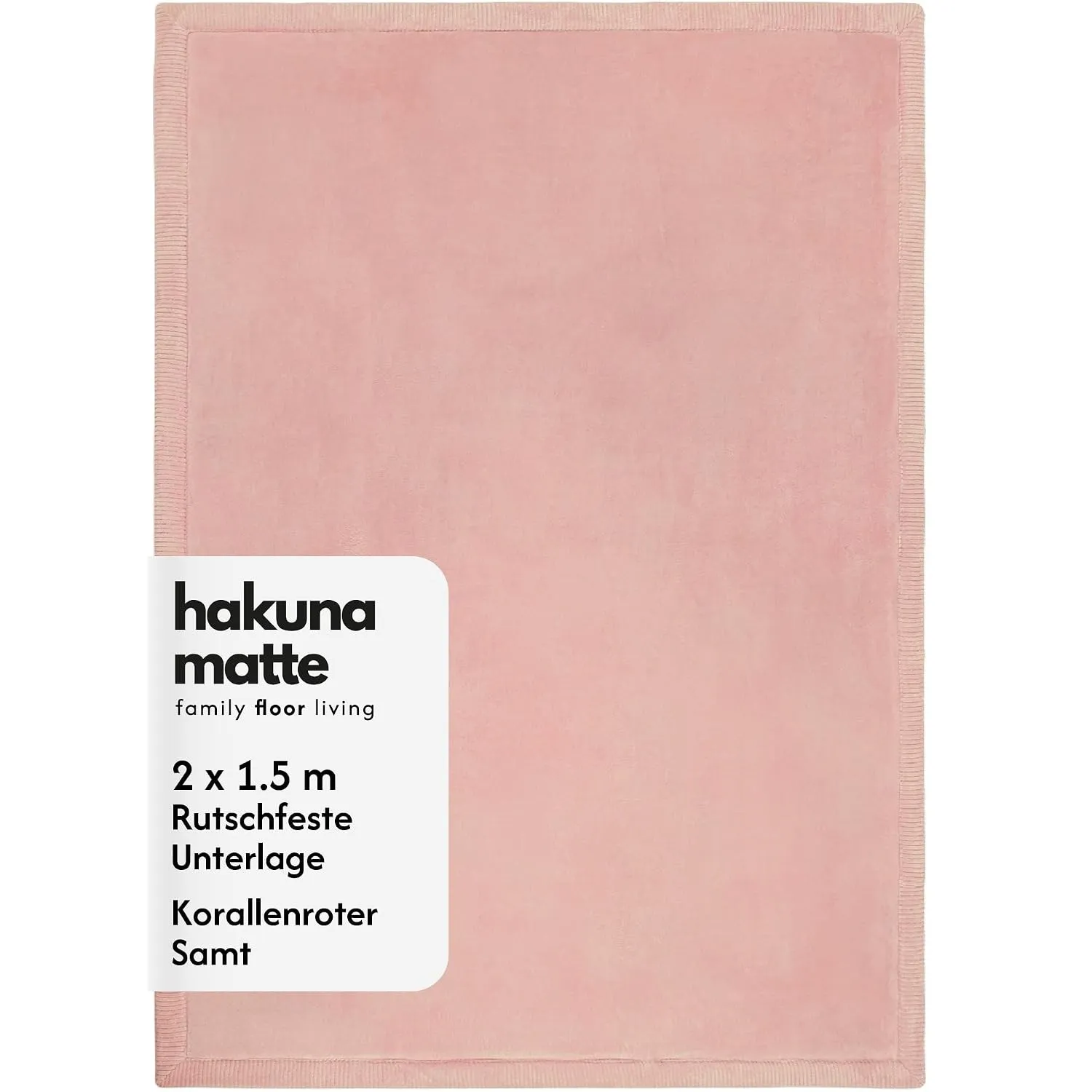 Hakuna Matte Wolkenweiche Spielmatte Baby 200x150x2,5cm, rosa
