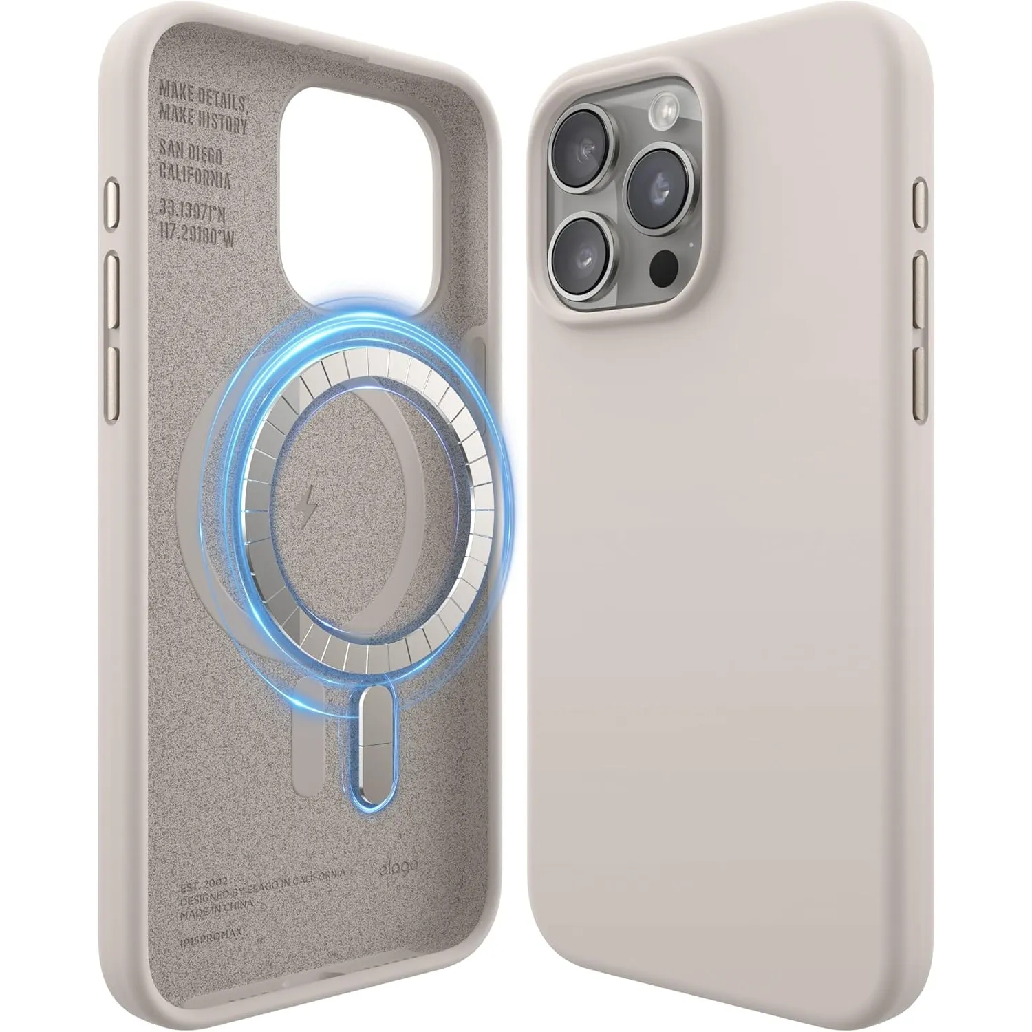 elago Magnetische Silikon Hülle für iPhone 15 Pro Max