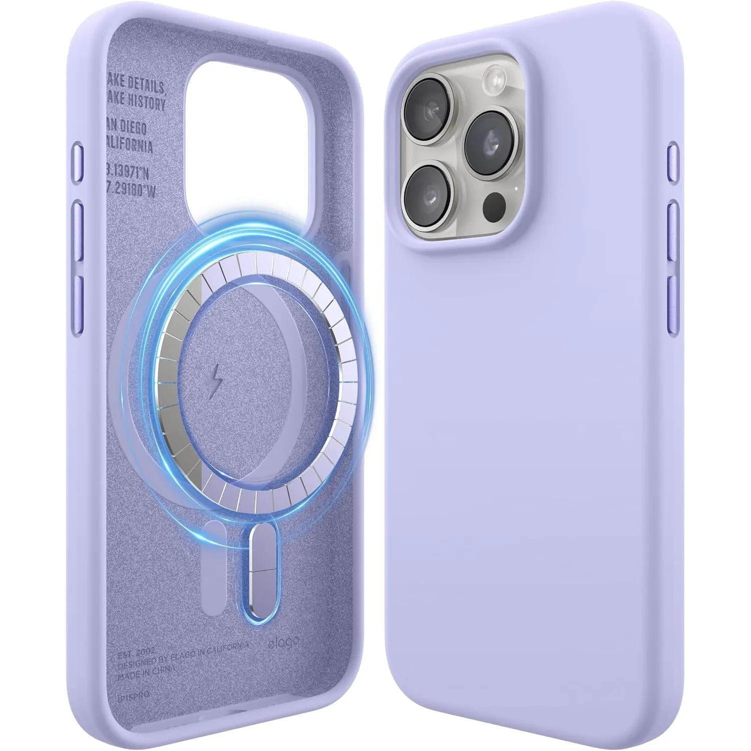 elago Magnetische Silikon Hülle für iPhone 15 Pro