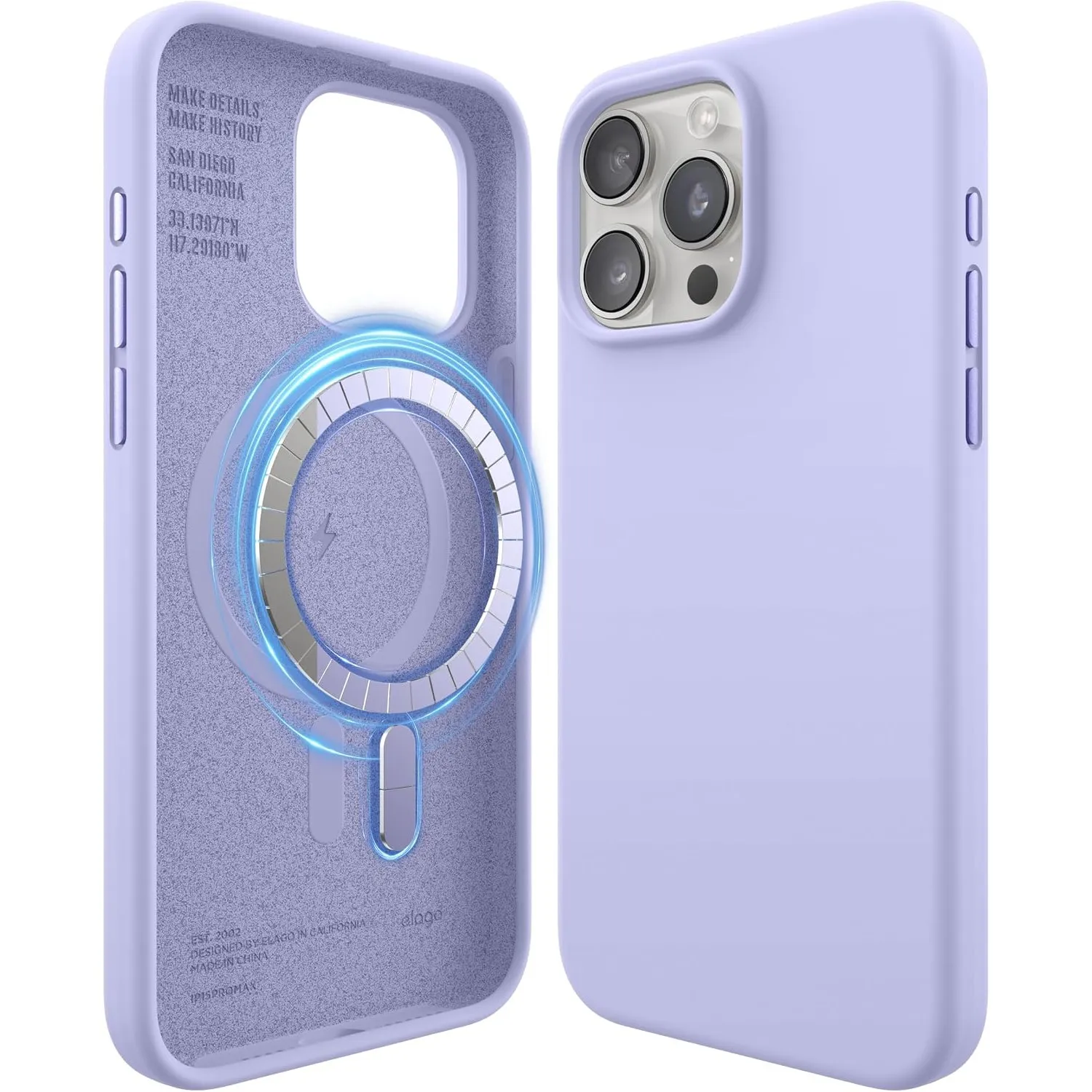 elago Magnetische Silikon Hülle für iPhone 15 Pro Max