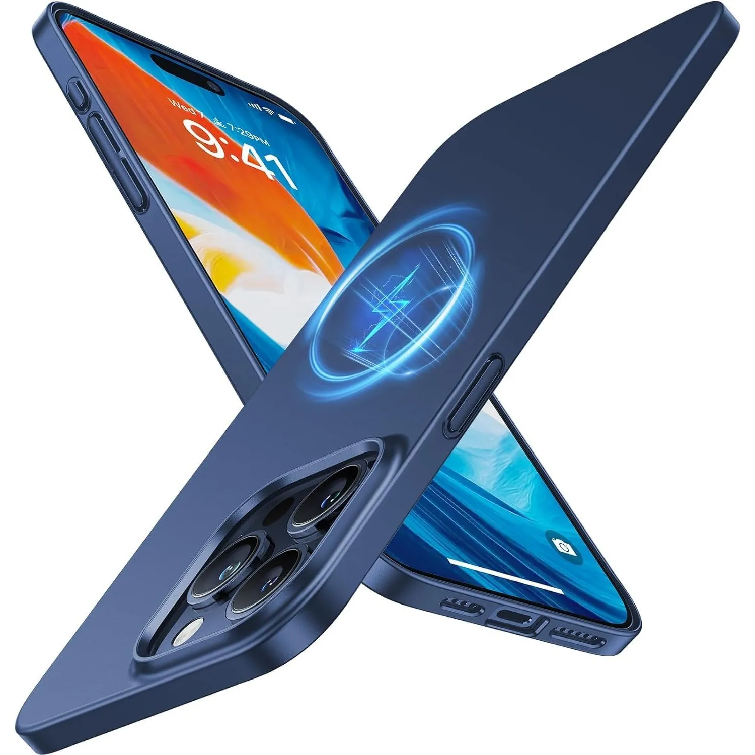 TORRAS Ultra Dünn für iPhone 15 Pro Max Hülle für MagSafe (Nr. 1 Magnetkraft, Nie Staub anhaftend) Velvety Touch Handyh…