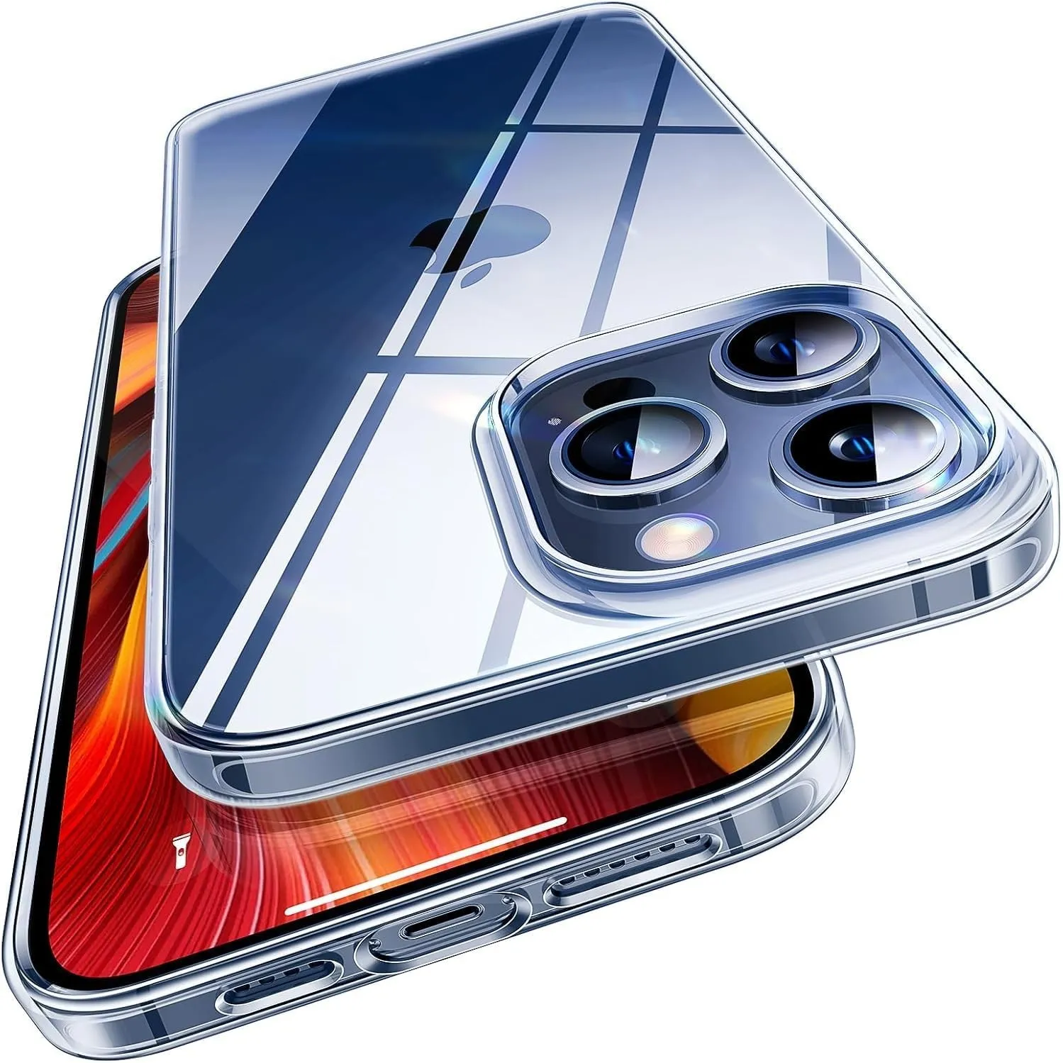 TORRAS Anti-Vergilbung für iPhone 15 Pro Hülle Durchsichtig