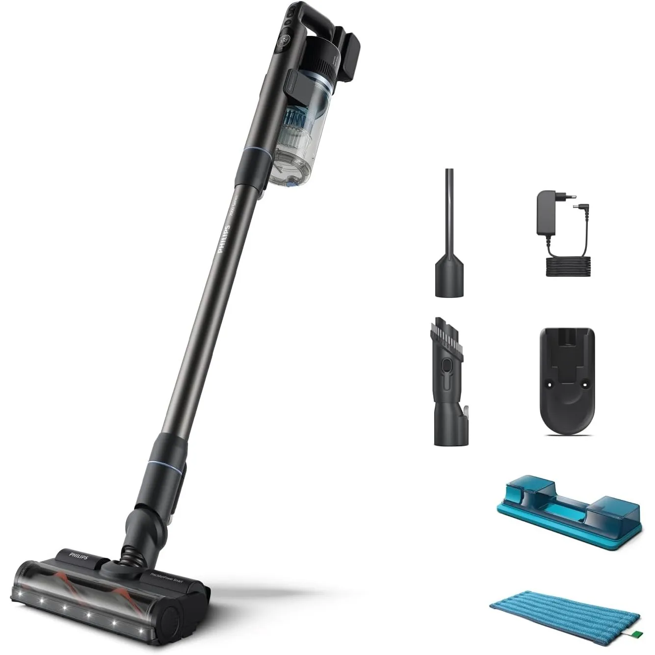 PHILIPS Kabelloser Akku-Staubsauger Aqua 7000, Blau, 80 Min. Laufzeit