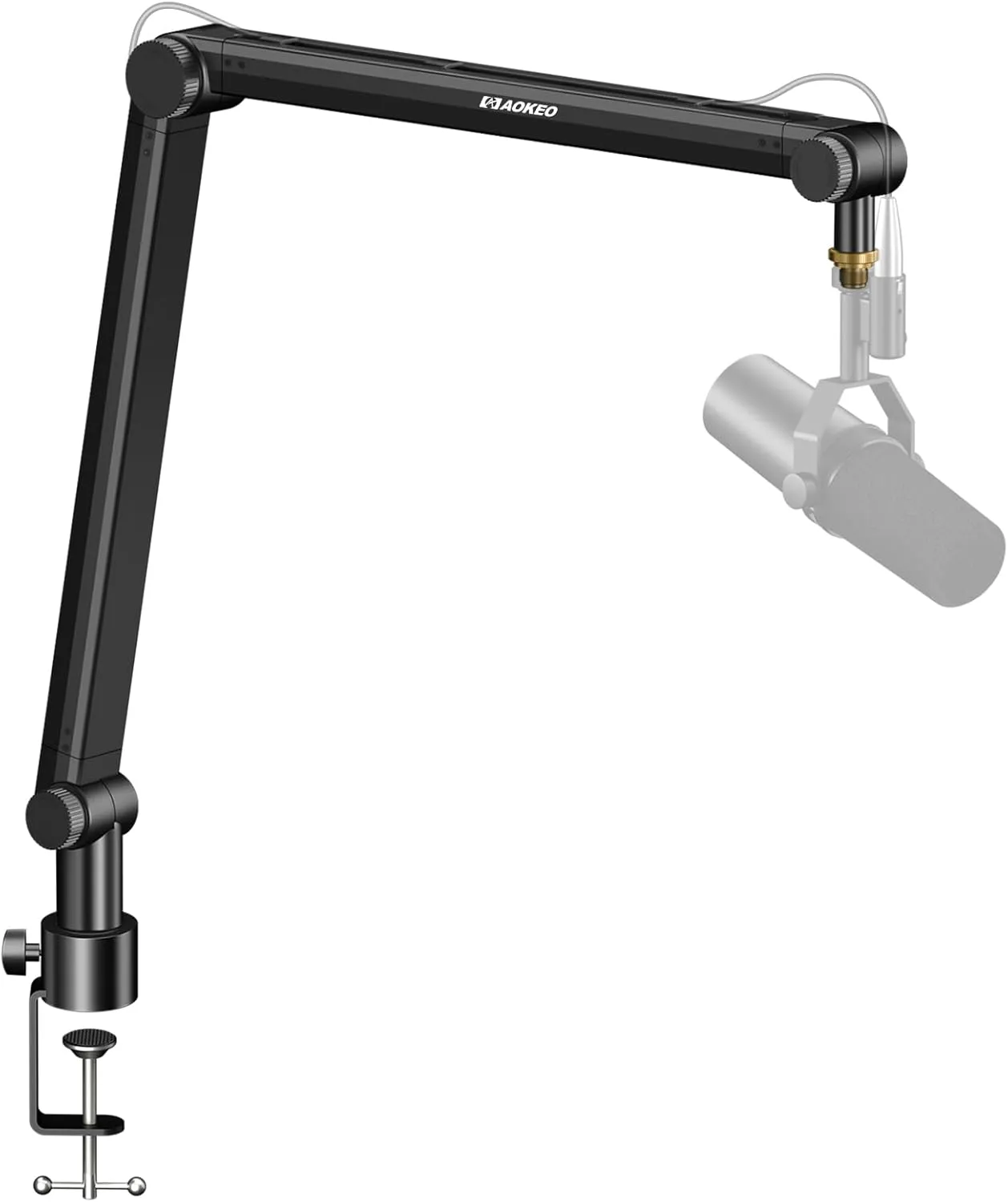 Aokeo AK-48 Microphone Stand Arm for Shure SM7B, Blue Yeti, Blue Snowball, HyperX QuadCast, SoloCast, Elgato Wave, Broa…