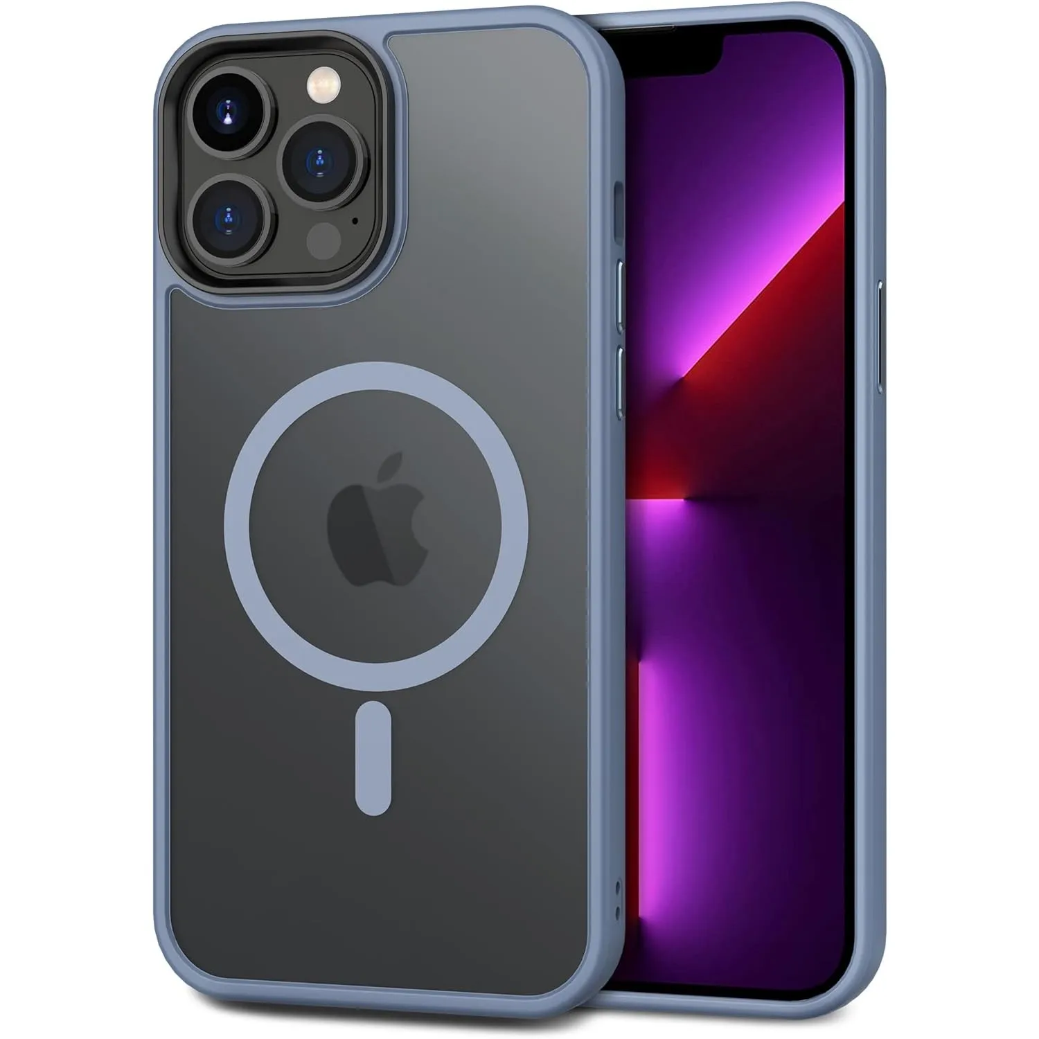 CACOE für iPhone 13 Pro Hülle Kameraschutzend, Kompatibel mit MagSafe, Stoßfest Kratzfest Magnetisch Rückseite Handyhül…