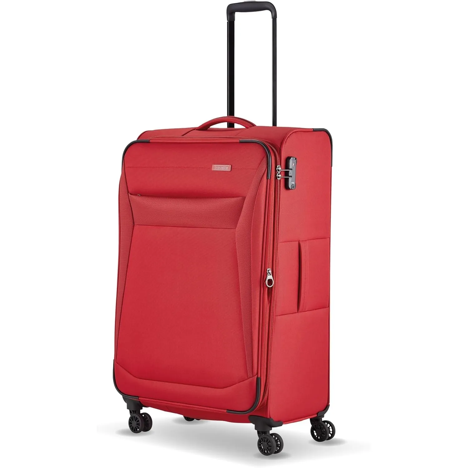 Travelite 4-Rad Koffer Größe L Weichschale, Gepäck Serie Chios mit Dehnfalte + Kantenschutz, Trolley in Zeitloser Optik…