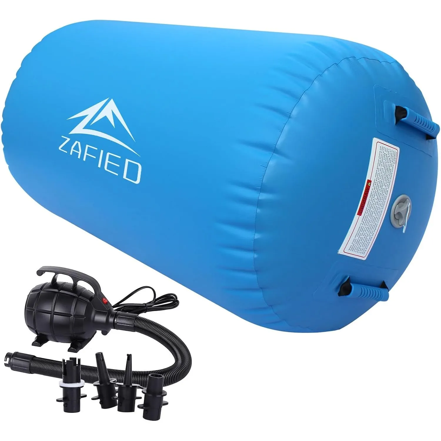 Air Rolle Turnen, Air Roll Aufblasbare Air Barrel Gymnastik Yoga Rolle mit Luftpumpe Tumbling Matten Trainingsmatte Gym…