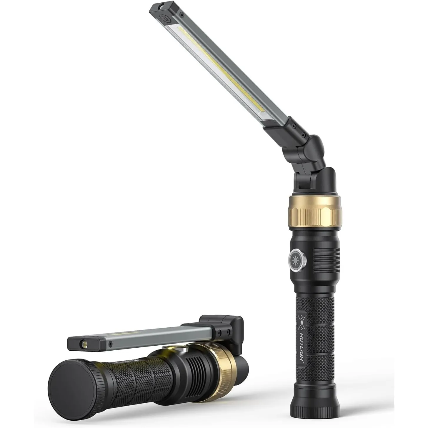 HOTLIGH Werkstattlampe – 5000 mAh Arbeitsleuchte LED Akku mit um 360° drehbarem, faltbarem Design, 1200 Lumen LED Werks…