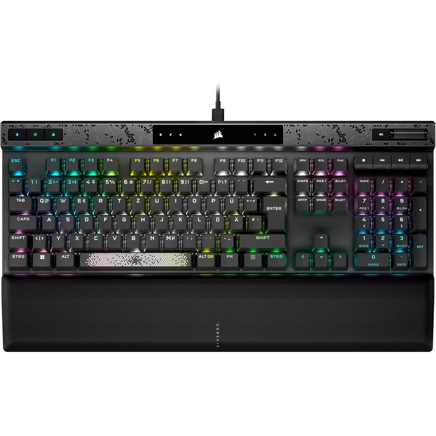 CORSAIR K70 MAX RGB Magnetisch-Mechanische Kabelgebundene Gaming-Tastatur - MGX Einstellbare Schalter, SOCD und Rapid T…