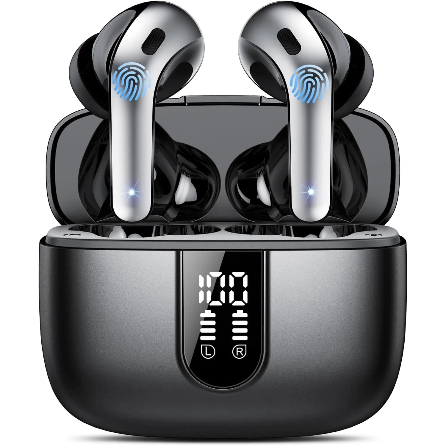 IKT Bluetooth Kopfhörer, In Ear Kopfhörer Kabellos Bluetooth 5.3 mit 50H Tiefer Bass, 2026 Neue Kabellose Kopfhörer Noi…