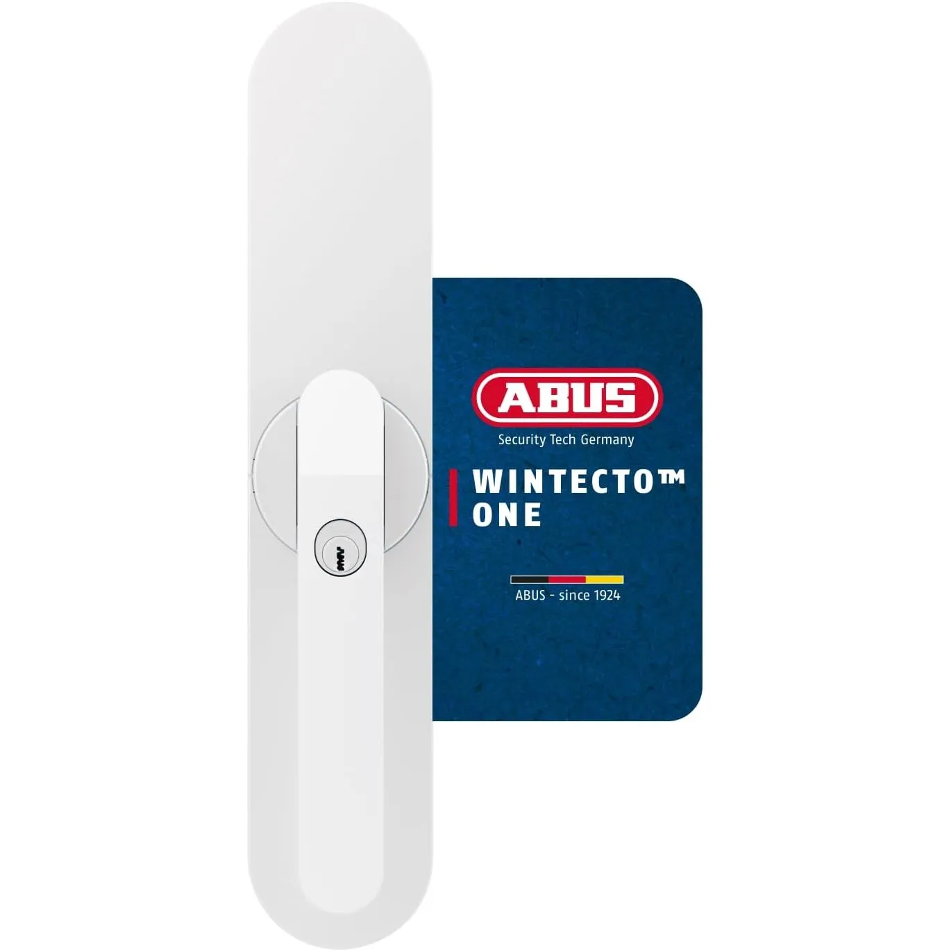ABUS Fensterantrieb WINTECTO One – Smarter Griff mit Alarm, Weiß