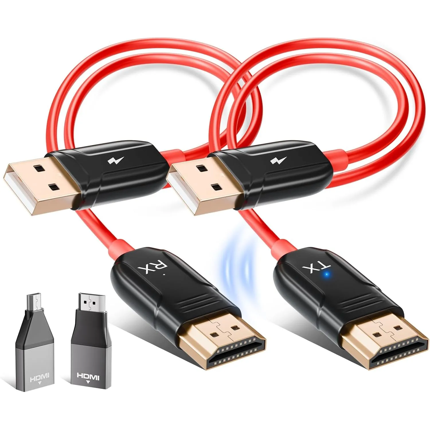 Wireless HDMI Transmitter and Receiver HDMI Wireless Adapter,Plug & Play