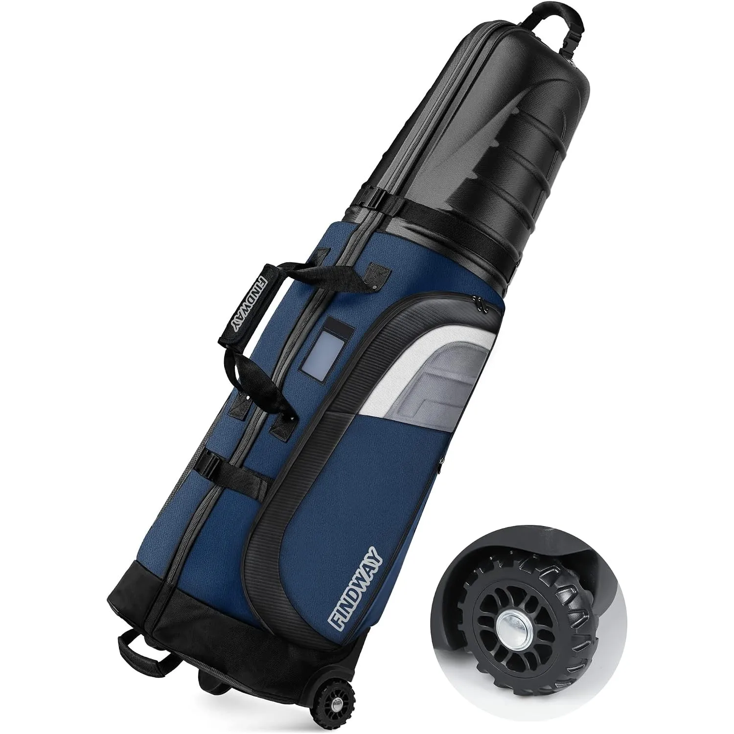 Findway Golf Reisetasche mit Rädern, Hochwertige wasserdichte Golftasche für Reisen und Flüge mit Rädern und Hartem Kop…