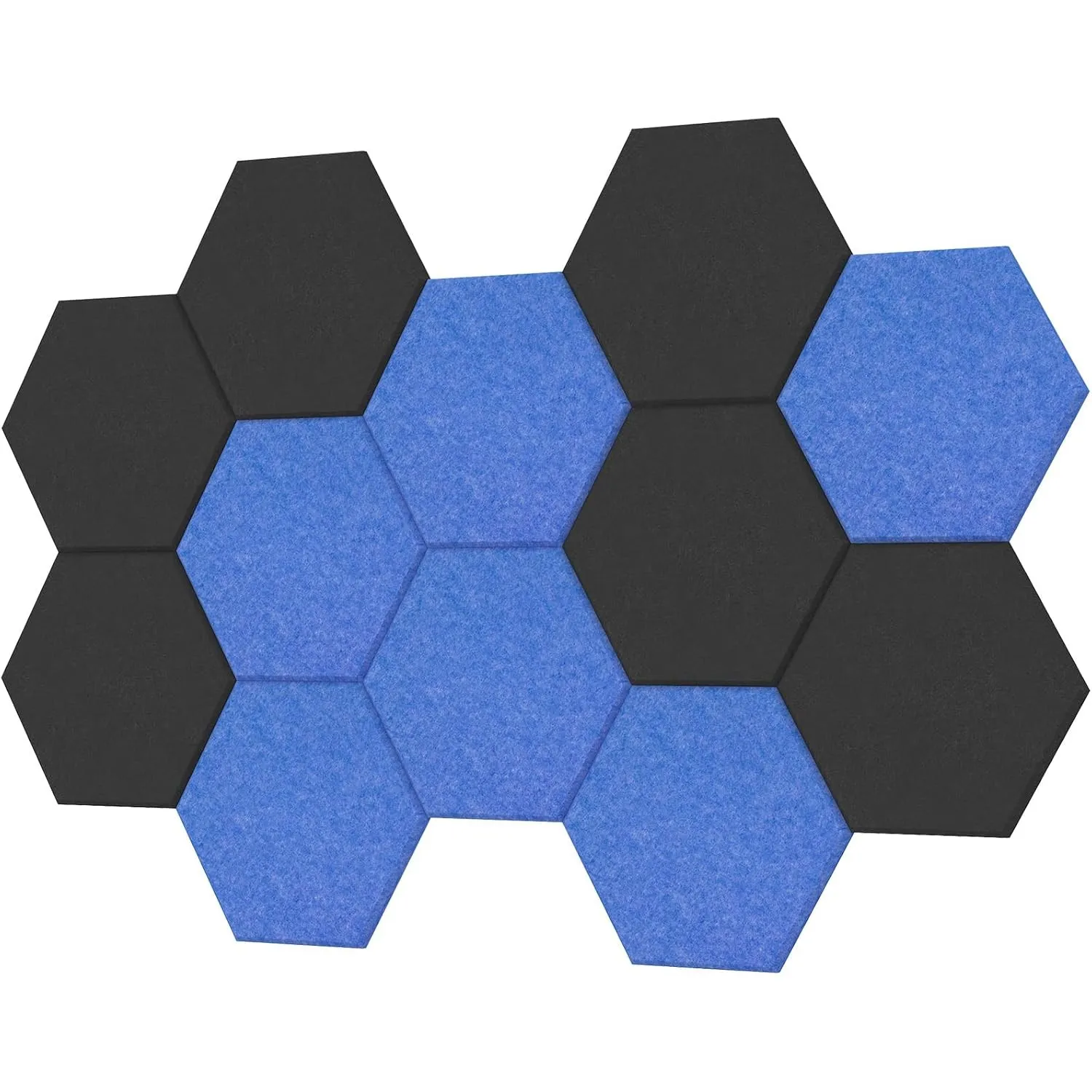12 Stück Hohe Dichte Schallabsorber für Dekoration und Akustische Behandlung, TONOR Hexagon Akustikplatten selbstkleben…