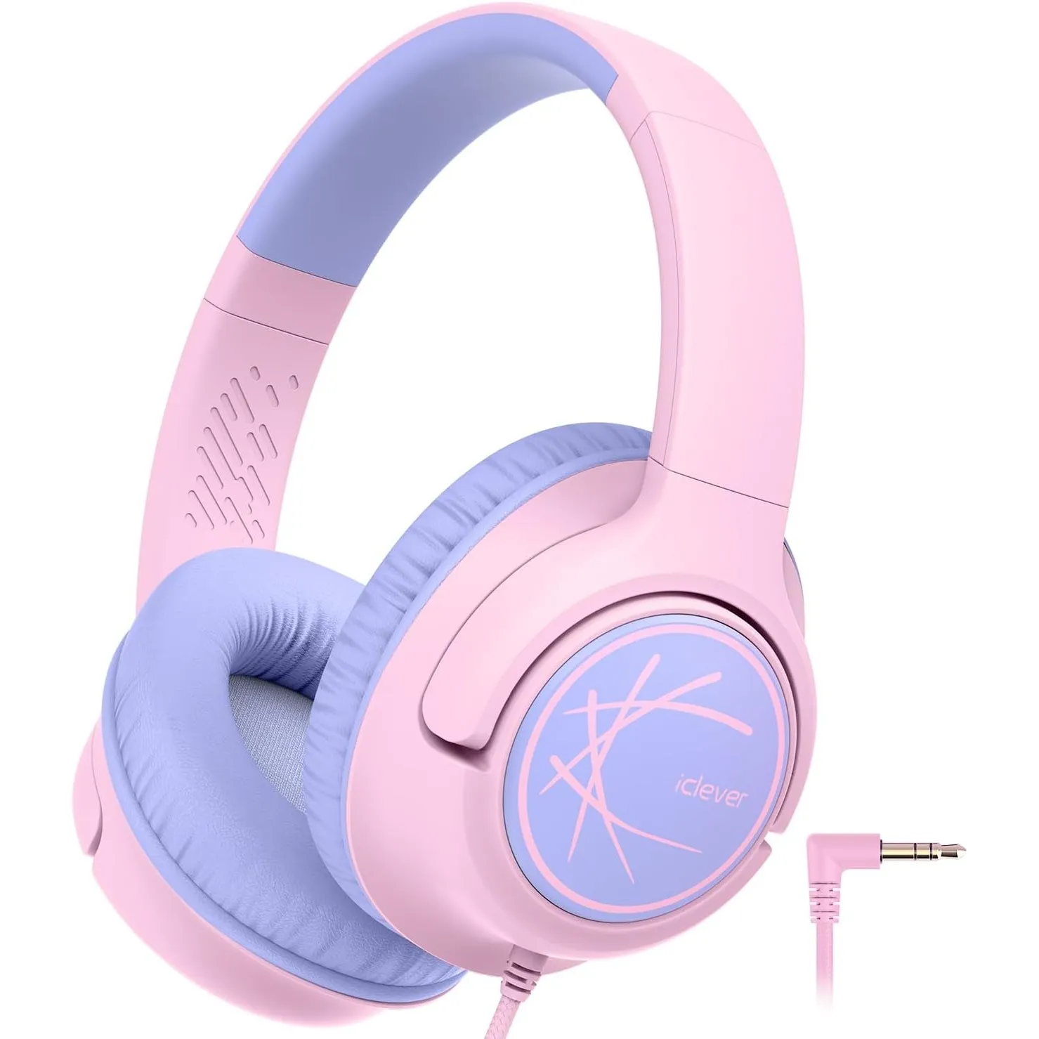 iClever Kopfhörer Kinder, Kinder Kopfhörer mit Kabel 85dBA Sichere Lautstärke, Stereo Sound, Over Ear Faltbare 3.5 mm J…