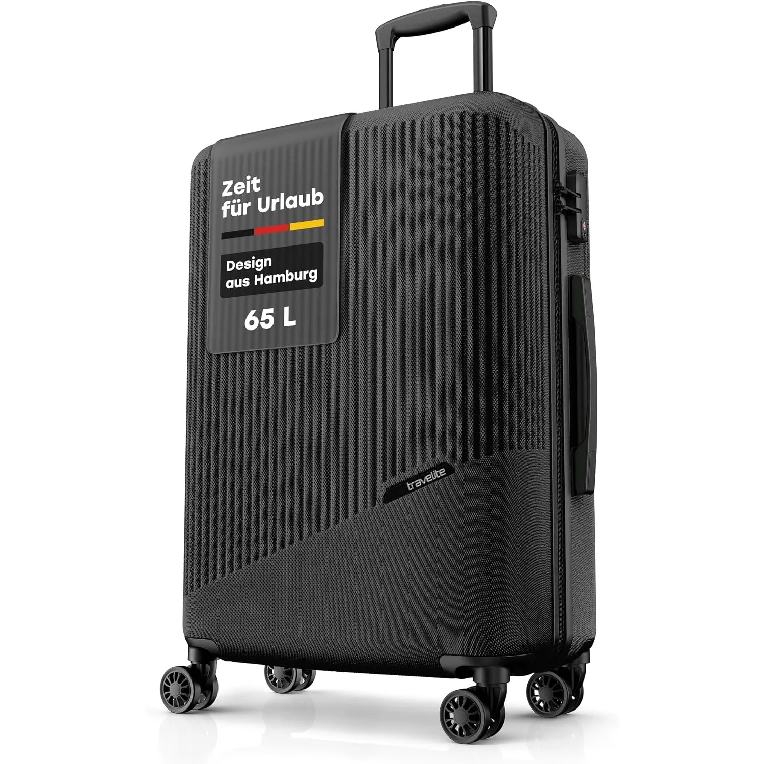 Travelite Koffer Bali Größe M, 67 cm, 65 Liter, mittelgroß, leicht | kratzfester ABS Hartschalenkoffer, Reisekoffer Tro…