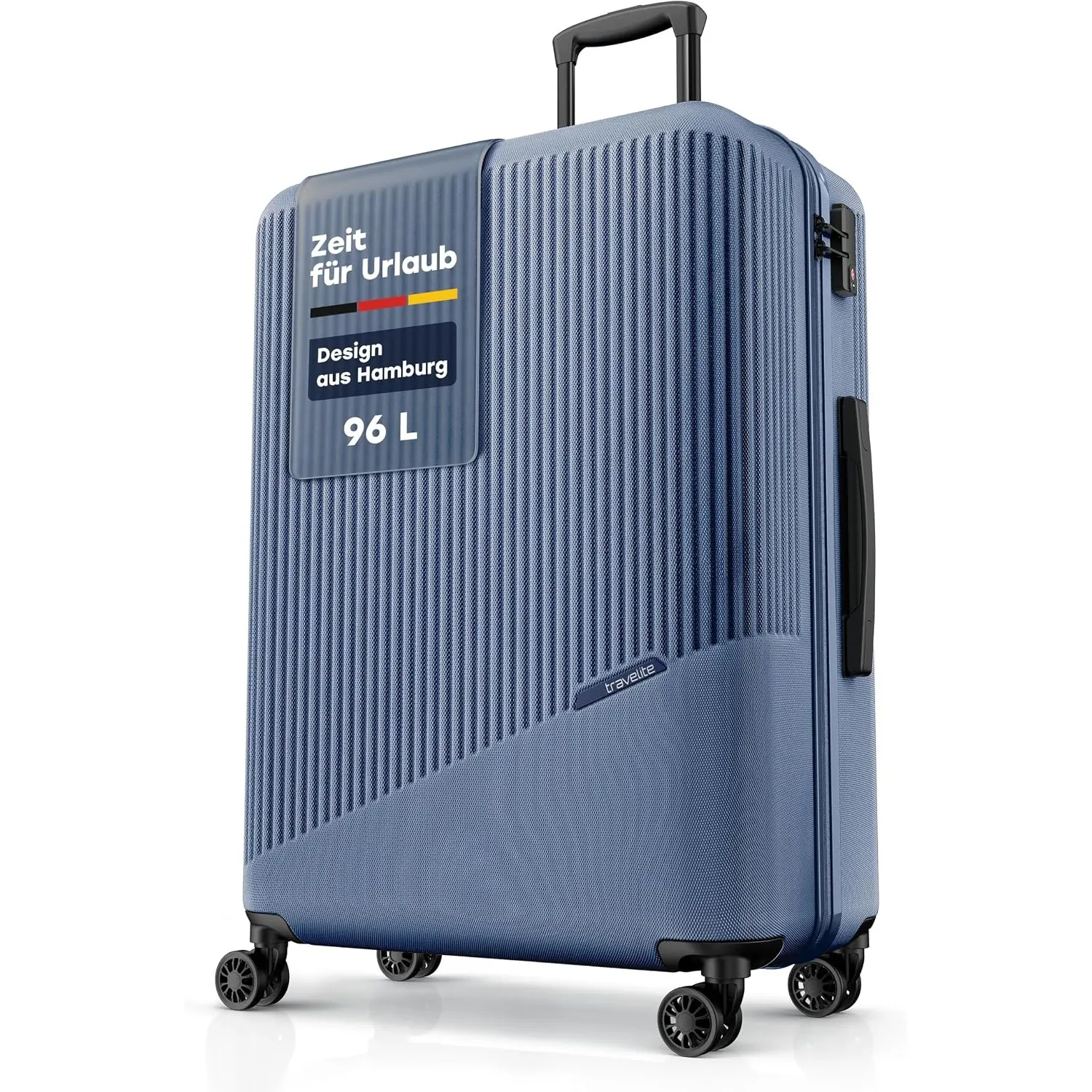 Travelite Koffer Bali Größe L, 77 cm, 96 Liter, Reisekoffer groß | kratzfester ABS Hartschalenkoffer, großer Trolley mi…