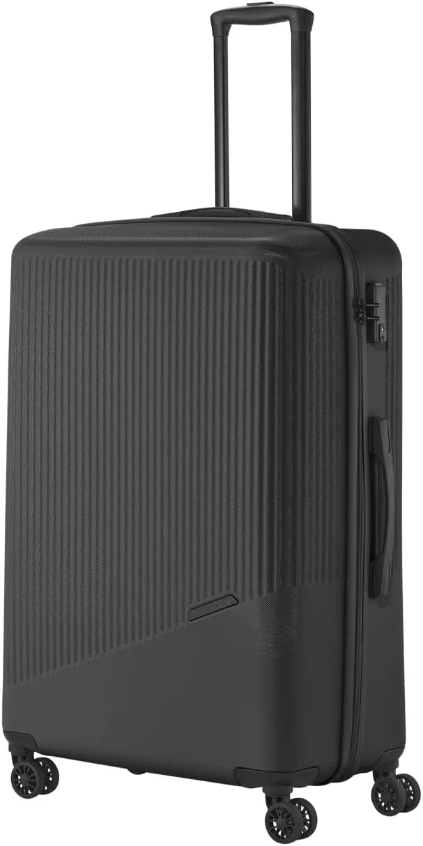 Travelite 4-Rad Hartschalenkoffer groß 96 Liter, Gepäck Serie Bali: ABS Hartschalen Trolley mit TSA Kombinationsschloss…