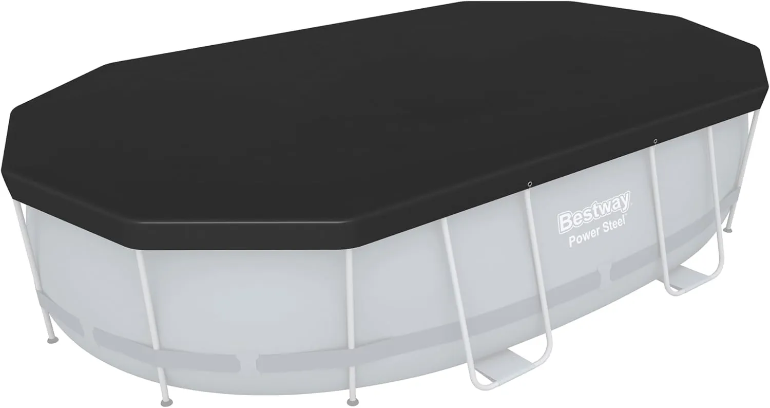Bestway PVC Tarpaulin 427 x 250 cm Black Oval
