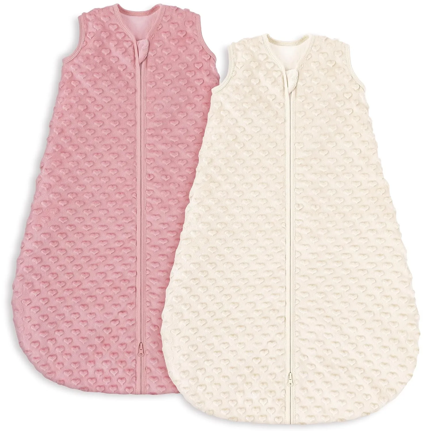 Yoofoss Schlafsack Baby Winter 1.5 Tog - 2er Pack 67cm/0-6 Monate Winterschlafsack Herbst Babyschlafsack Warm Ganzjahre…
