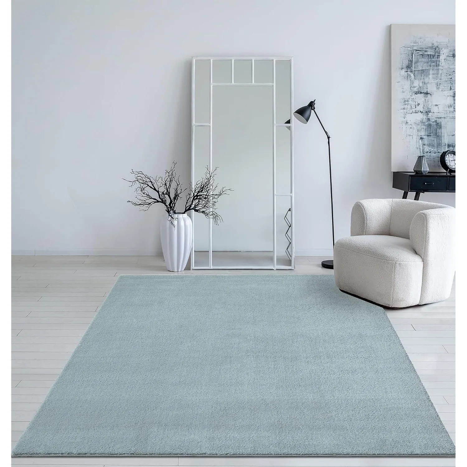 Mia´s Teppiche Taos – kuscheliger Kurzflor Teppich in Felloptik, super Soft & waschbar bis 30°C, mit Anti-Rutsch-Unters…